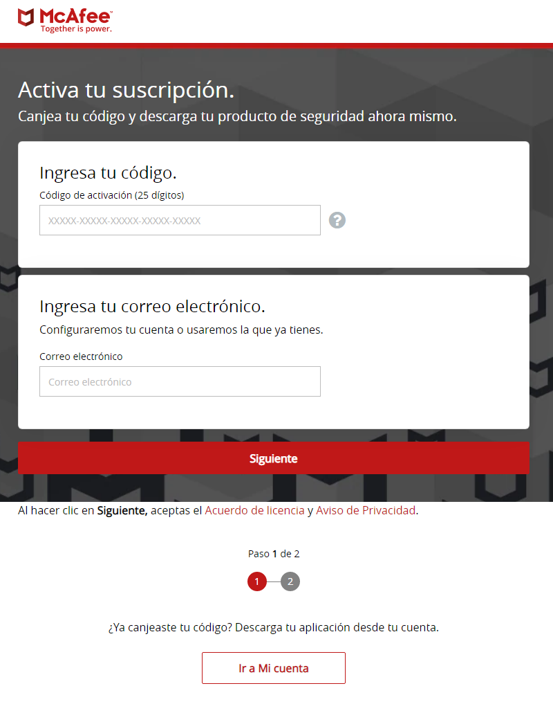 Activación
