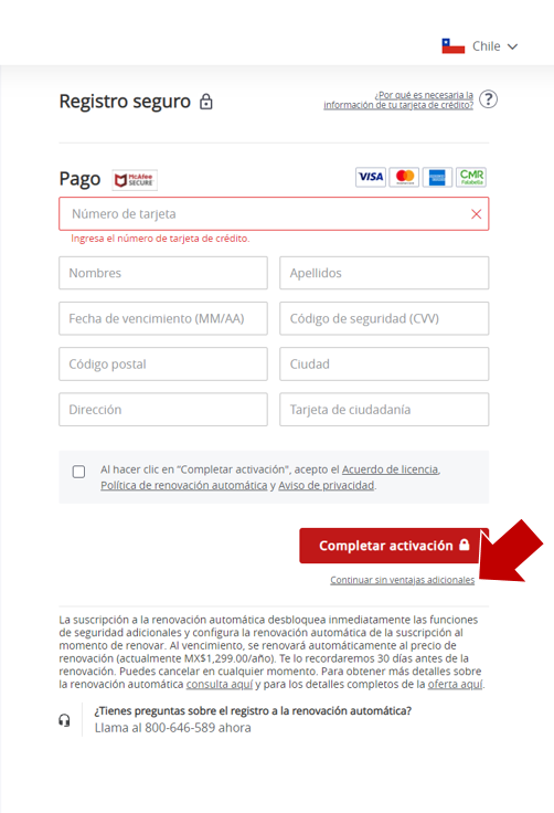 Activación