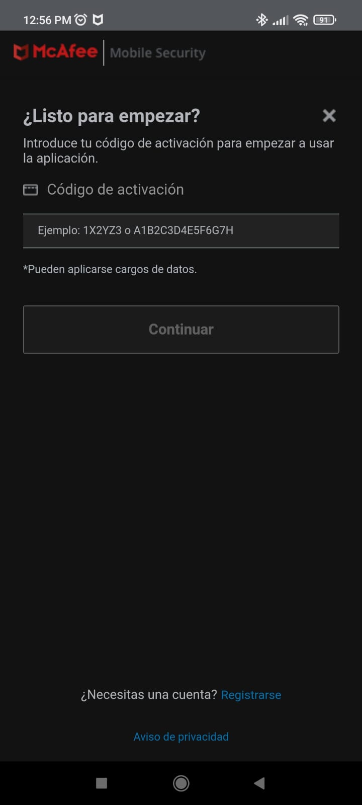 Activación